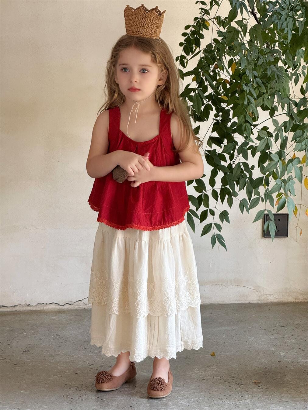 タンクトップ・キャミソール・ノースリーブトップス 裾レースタックノースリーブブラウス【mh0010234】