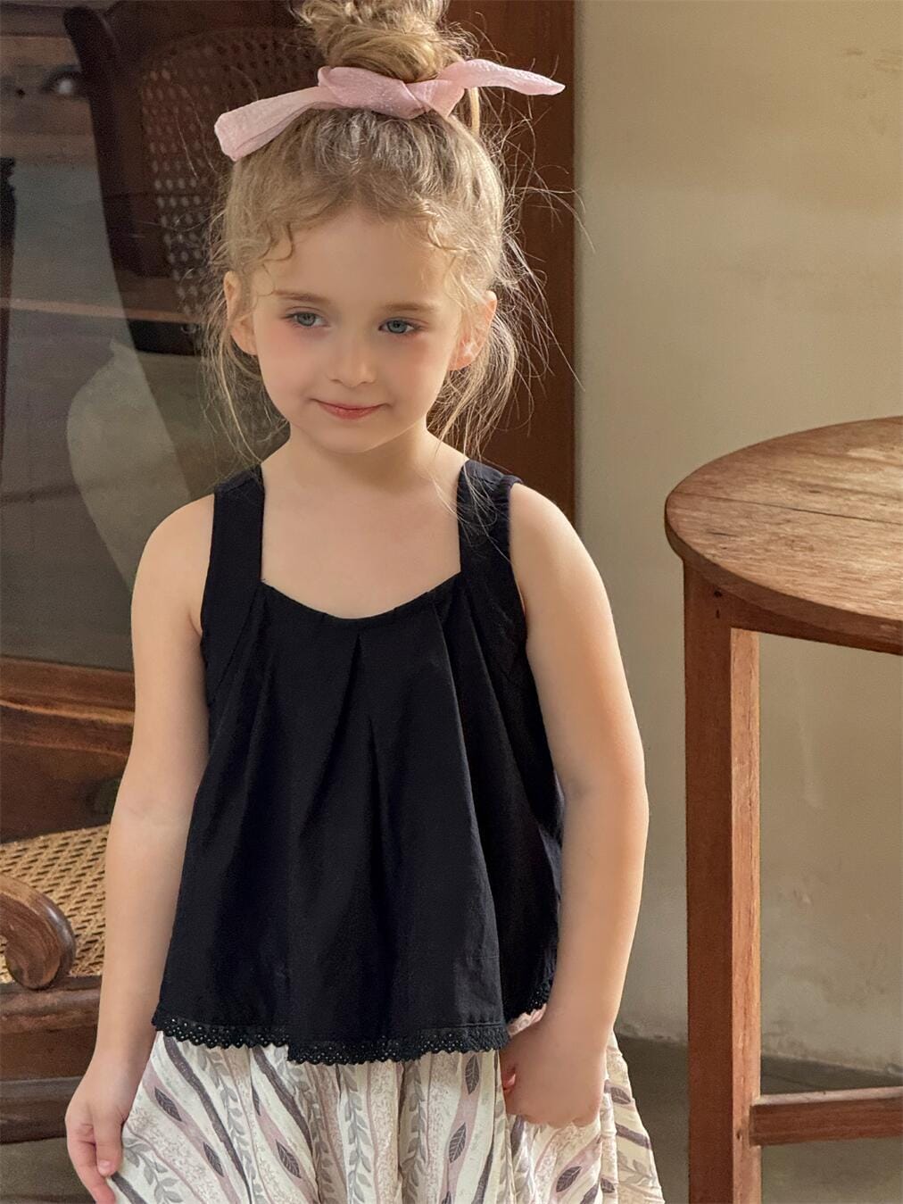 タンクトップ・キャミソール・ノースリーブトップス 裾レースタックノースリーブブラウス【mh0010234】