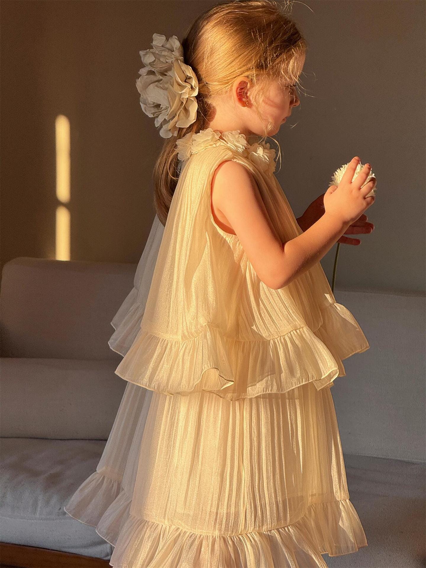 ノースリーブワンピース クラッシュメッシュフェアリードレス【mh0010235】