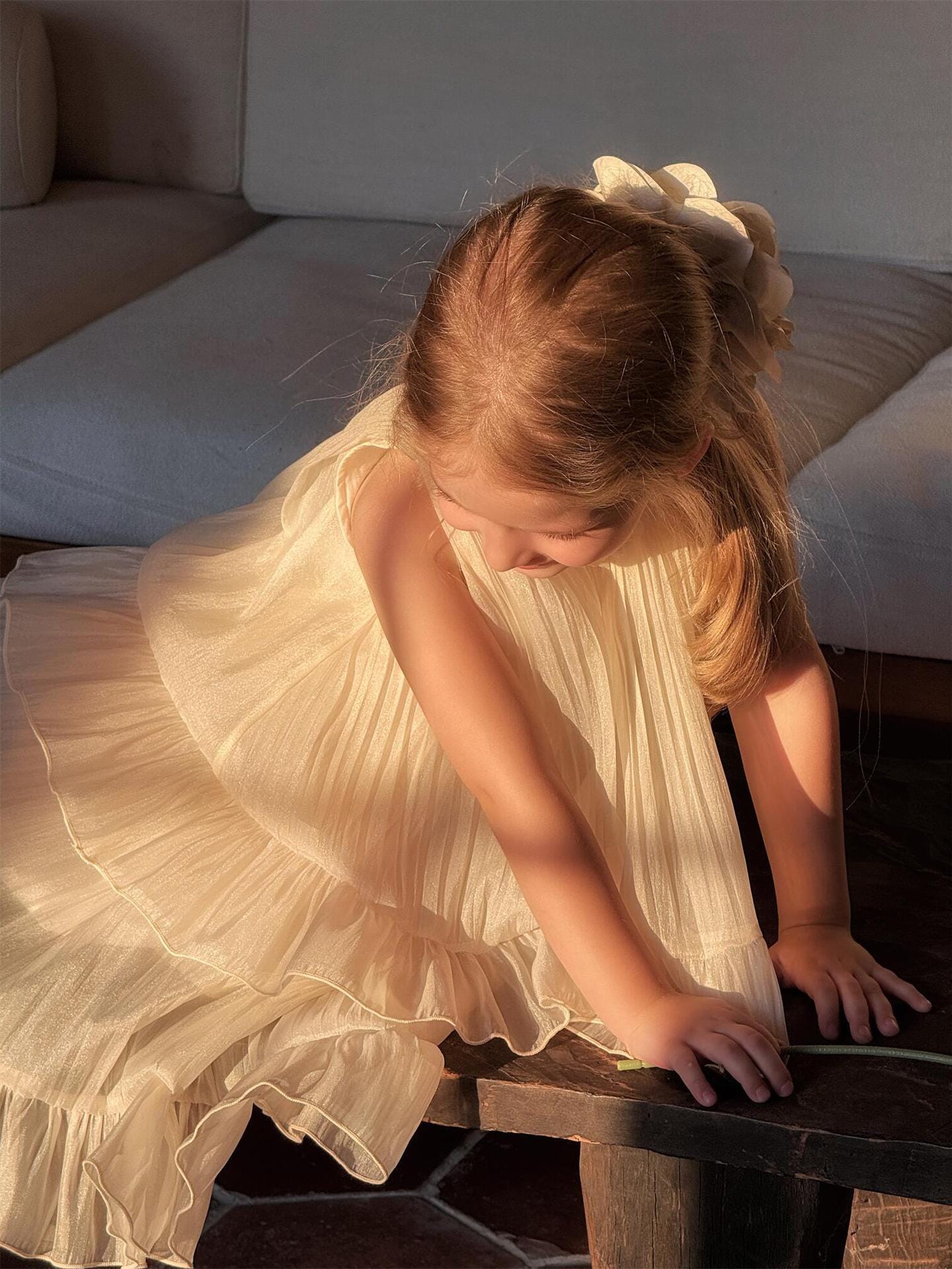 ノースリーブワンピース クラッシュメッシュフェアリードレス【mh0010235】