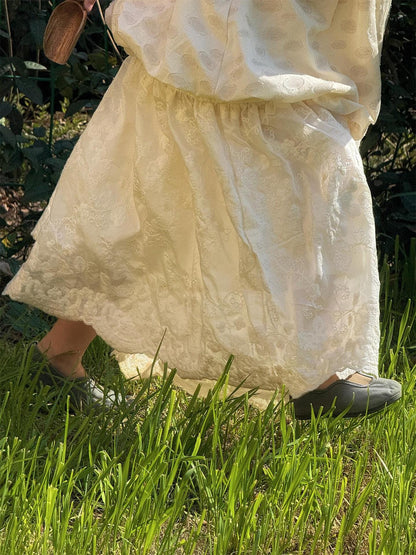 スカート 刺繍レースガーリースカート【mh0010240】