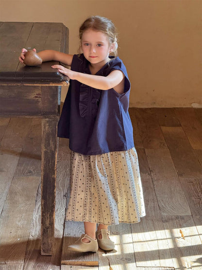 スカート プロヴァンスストライプスカート【mh0010241】