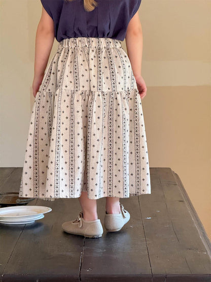 スカート プロヴァンスストライプスカート【mh0010241】