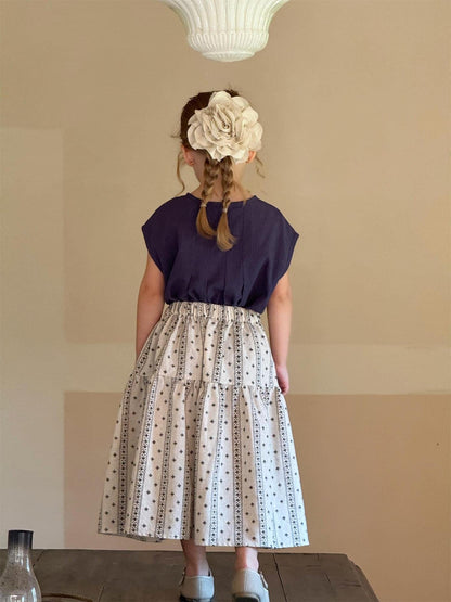 スカート プロヴァンスストライプスカート【mh0010241】