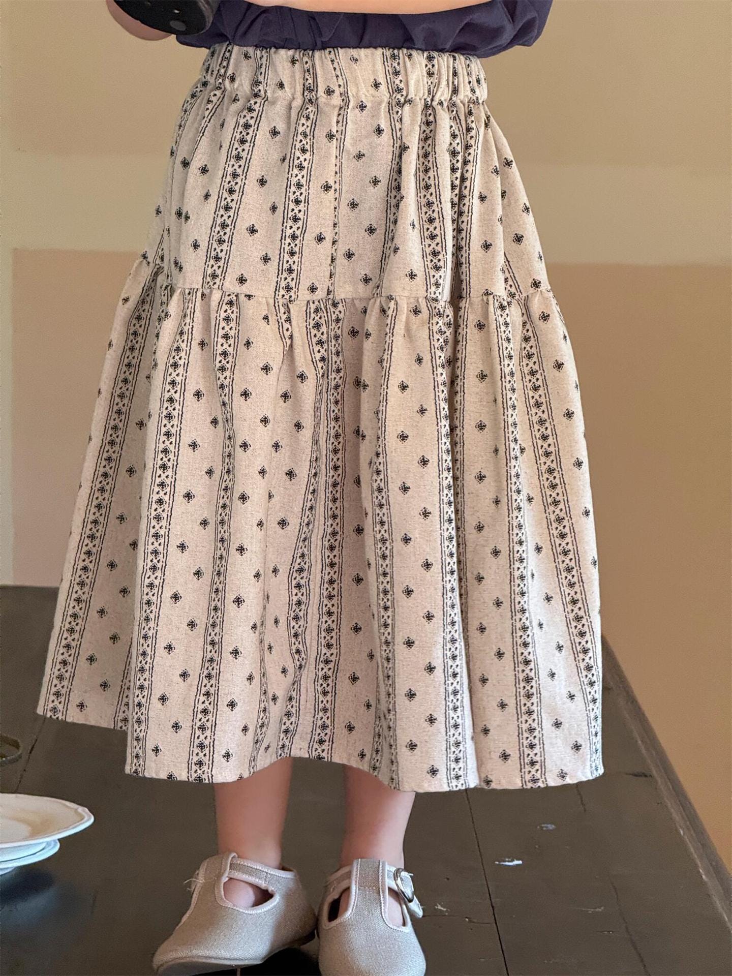 スカート プロヴァンスストライプスカート【mh0010241】