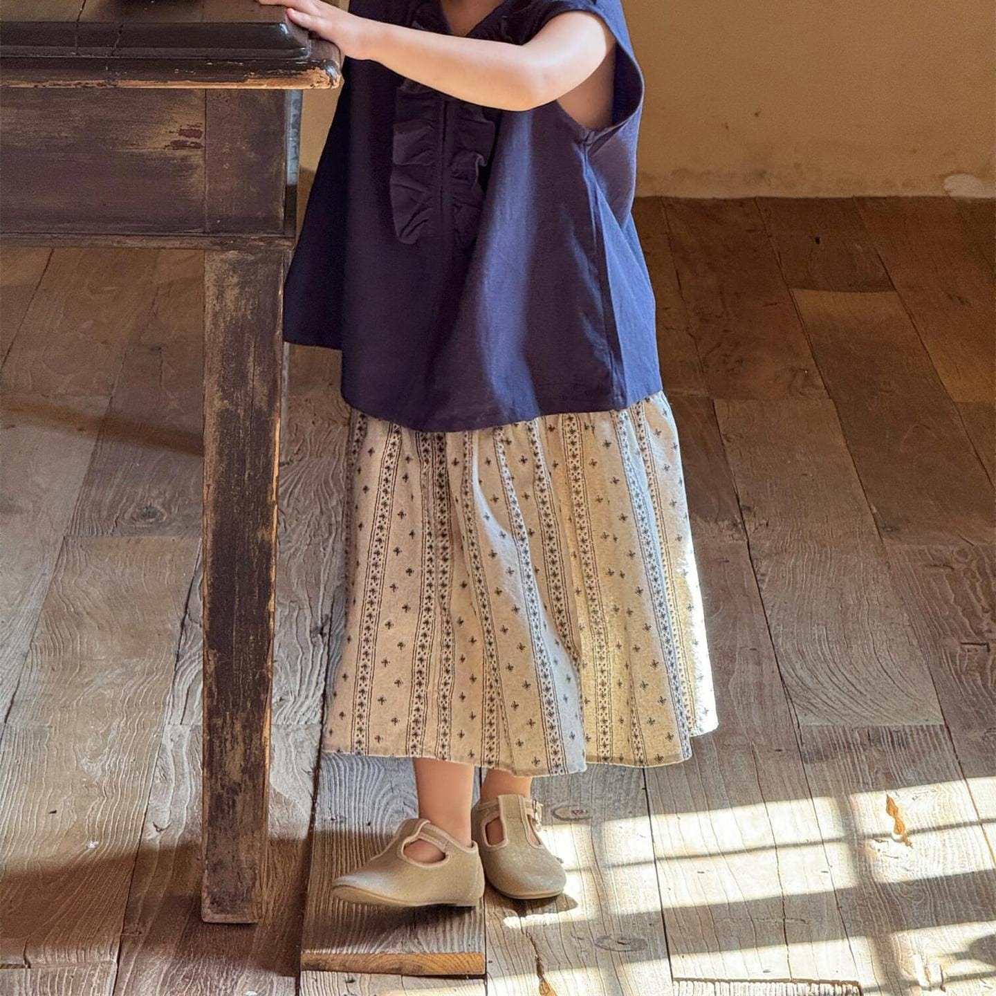 スカート プロヴァンスストライプスカート【mh0010241】