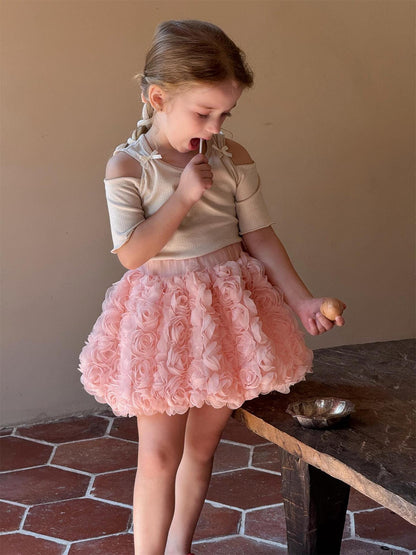 スカート ローズフラワーミニスカート【mh0010242】