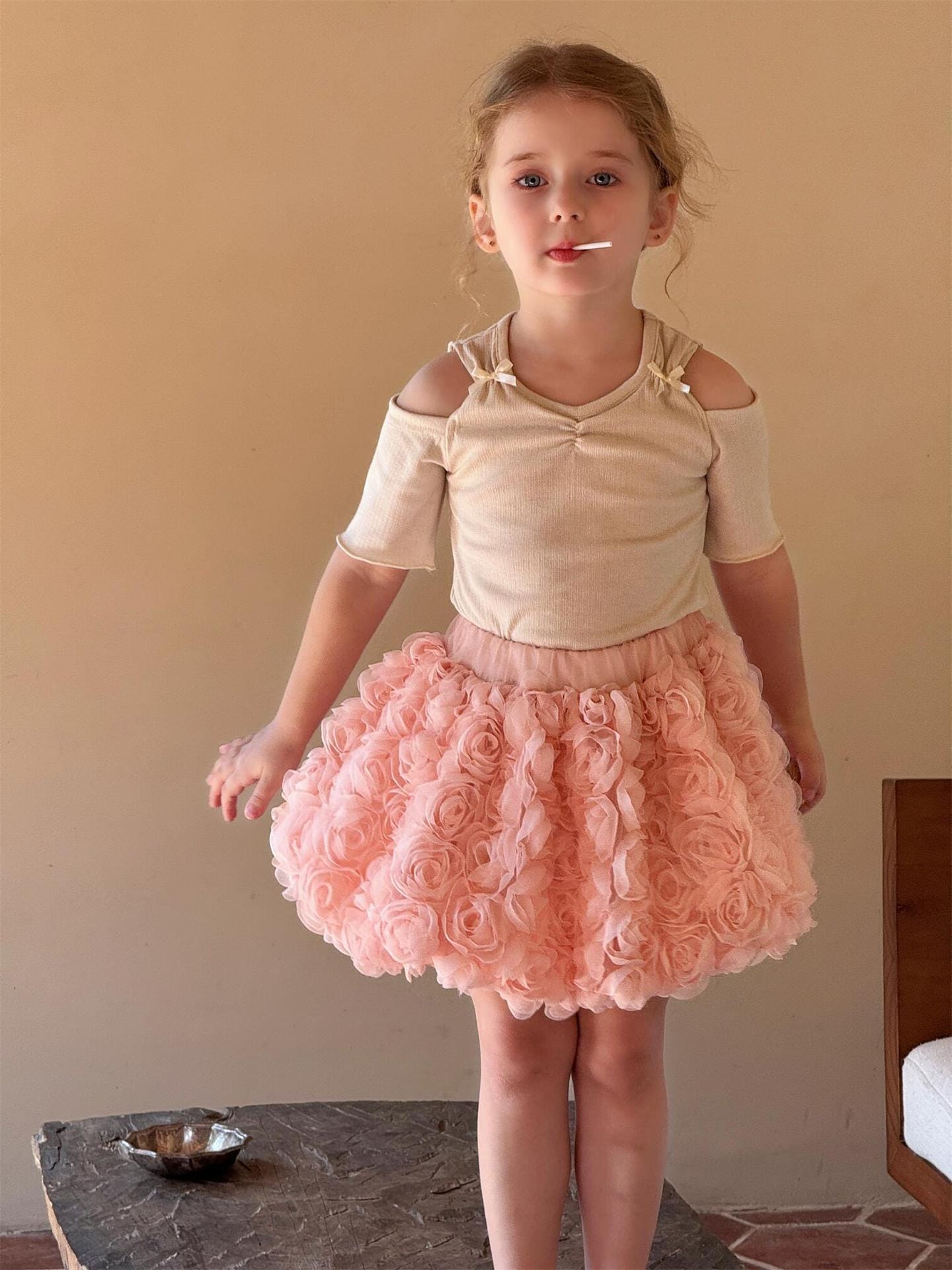 スカート ローズフラワーミニスカート【mh0010242】