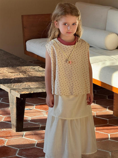 タンクトップ・キャミソール・ノースリーブトップス 花柄プリントノースリーブブラウス【mh0010244】