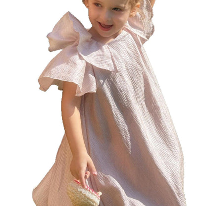 半袖ワンピース ダブルフライングスリーブドレスワンピース【mh0010248】