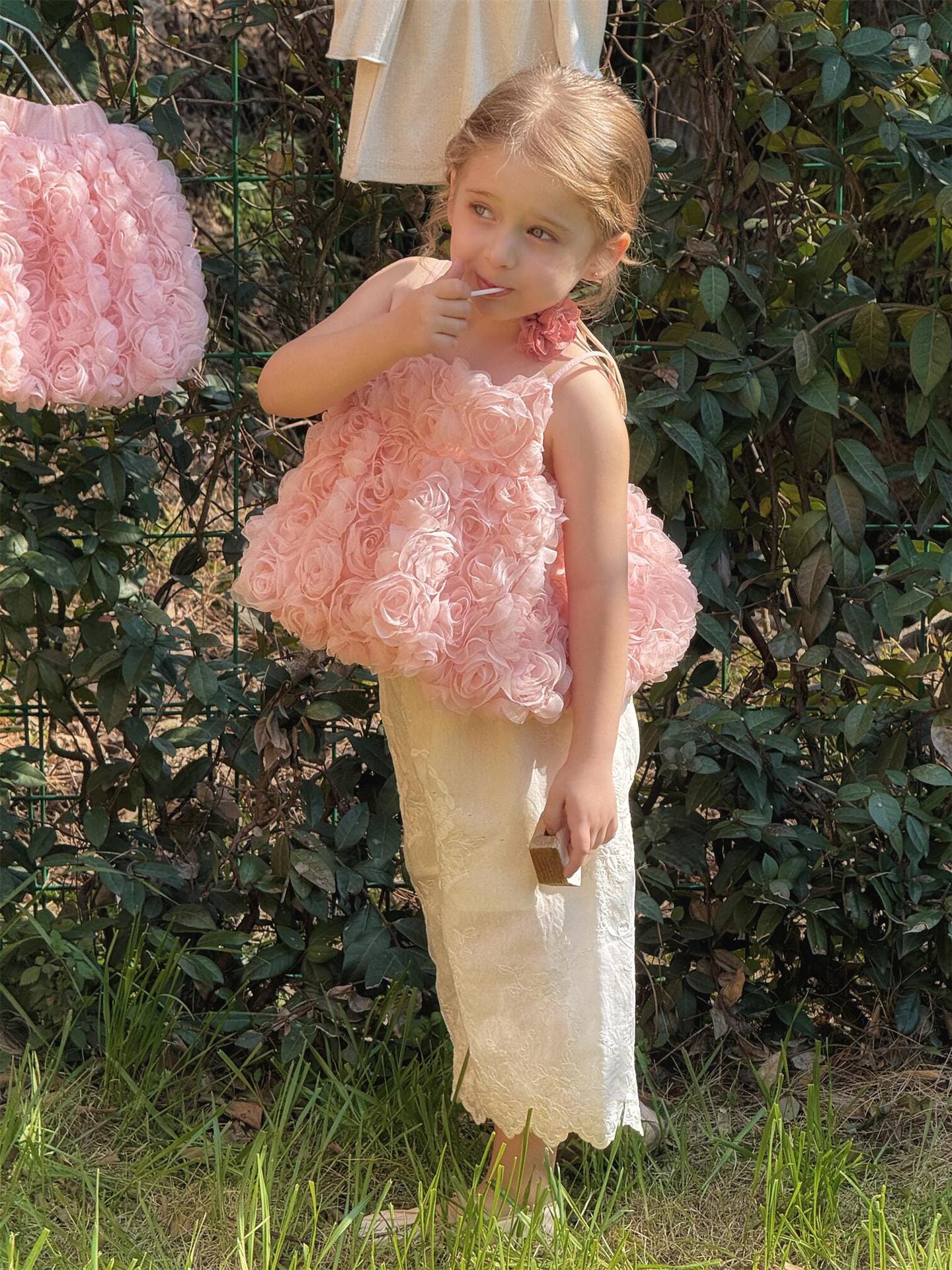 ロングパンツ・スウェットパンツ 刺繍レースクロップドパンツ【mh0010256】