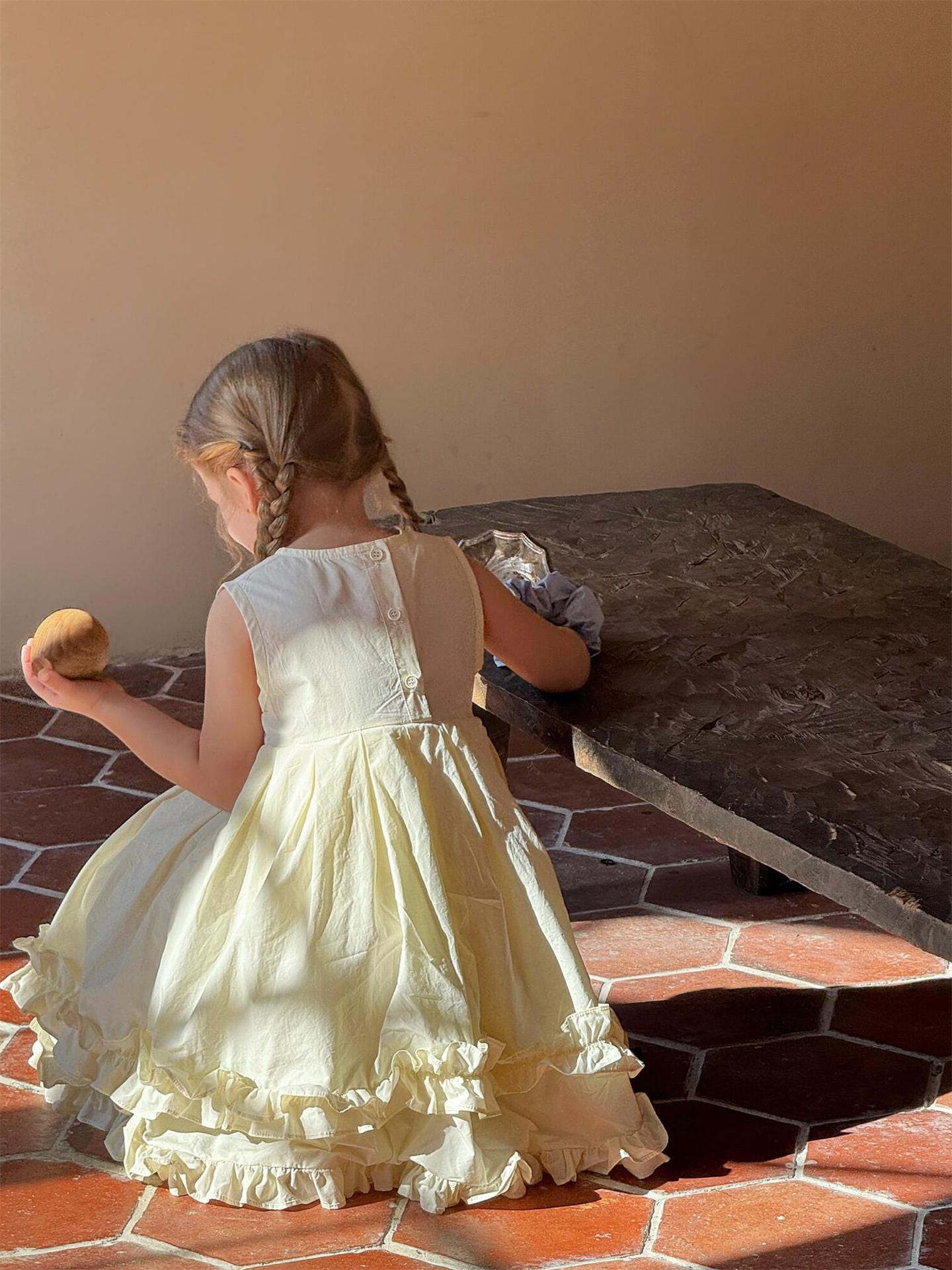 ノースリーブワンピース ダブルフリルノースリーブふんわりワンピース【mh0010257】