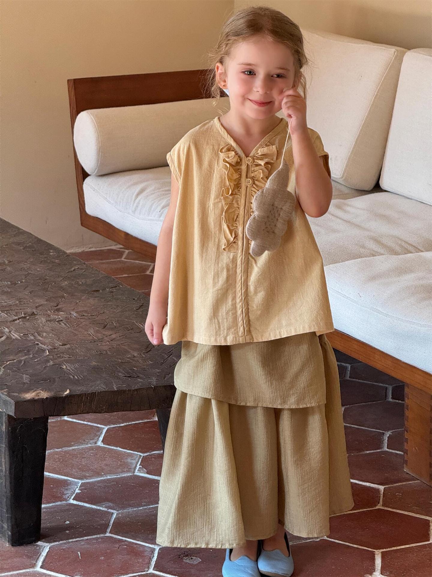 ロングパンツ・スウェットパンツ エプロンドッキングワイドフレアパンツ【mh0010266】