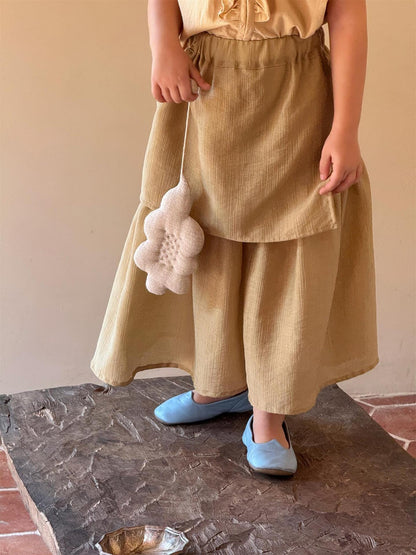 ロングパンツ・スウェットパンツ エプロンドッキングワイドフレアパンツ【mh0010266】