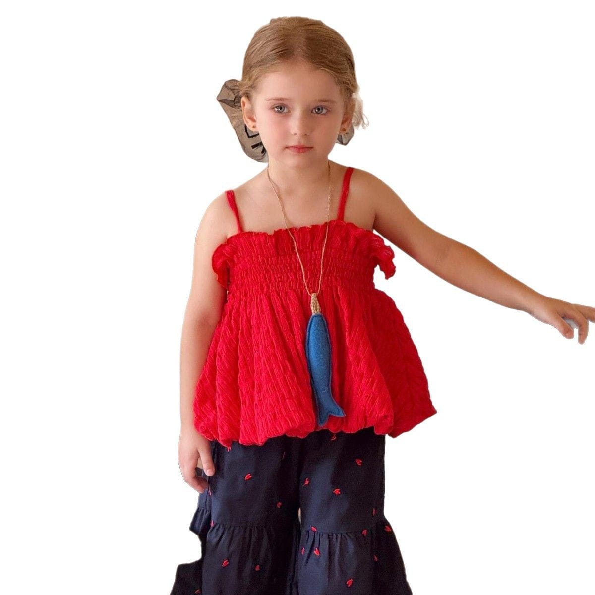 タンクトップ・キャミソール・ノースリーブトップス シャーリングキャミソールバルーントップス【mh0010268】