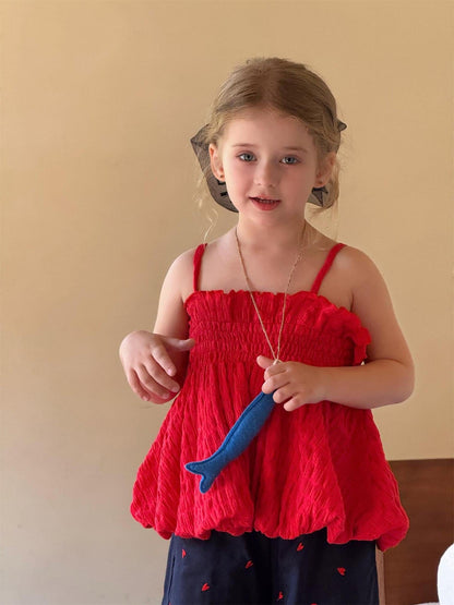 タンクトップ・キャミソール・ノースリーブトップス シャーリングキャミソールバルーントップス【mh0010268】