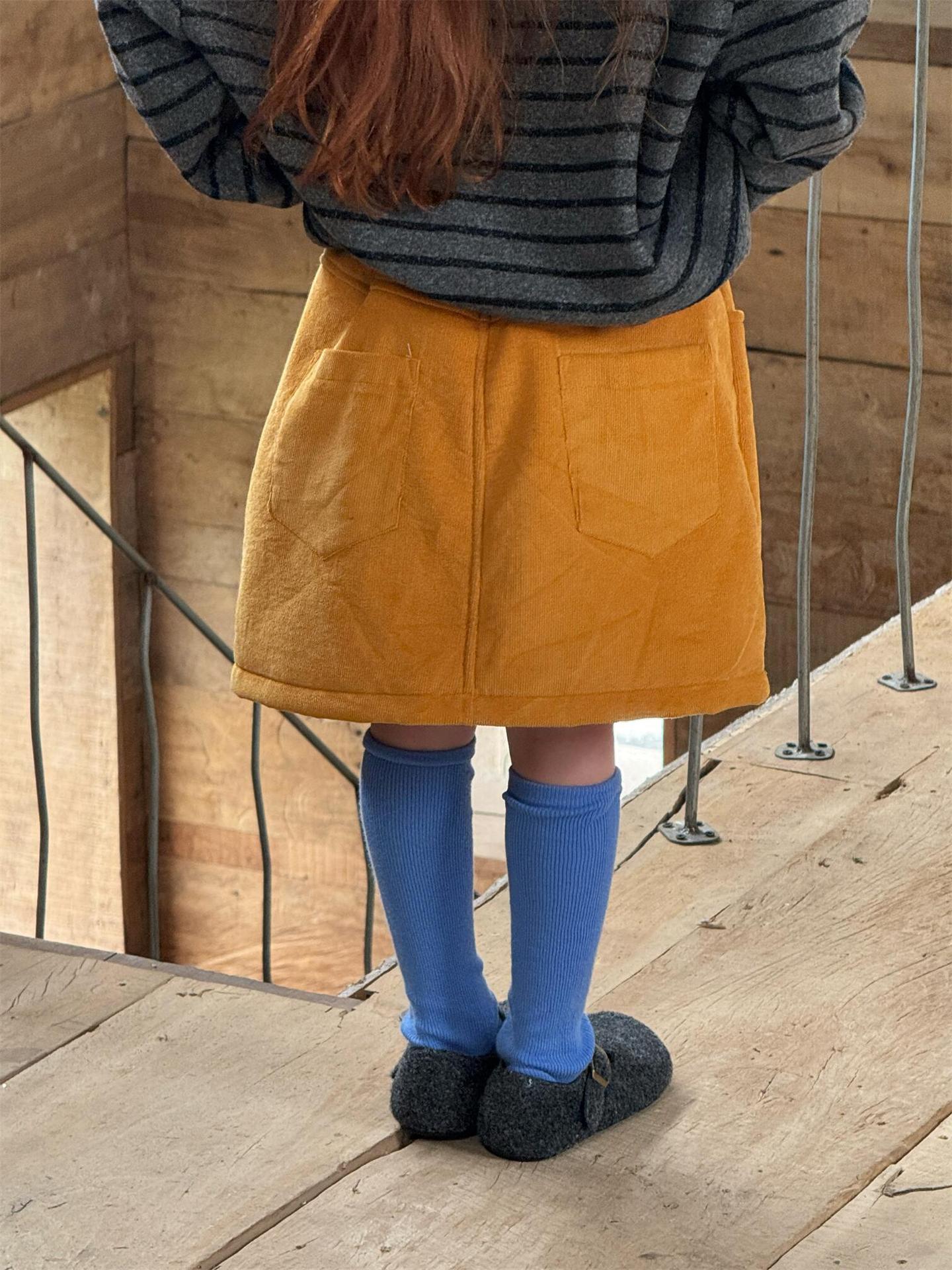 スカート タイトスカート コーデュロイ 裏起毛 ポケット付き【mh0011736】