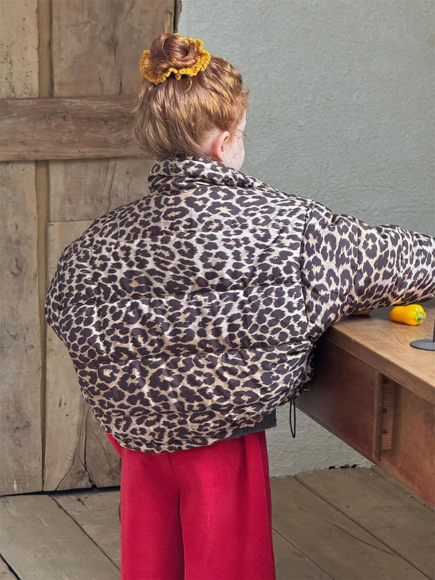 ショートコート・ジャケット・ジャンパー レオパードブルゾン バッファージャケット ショート丈コート【mh0011739】