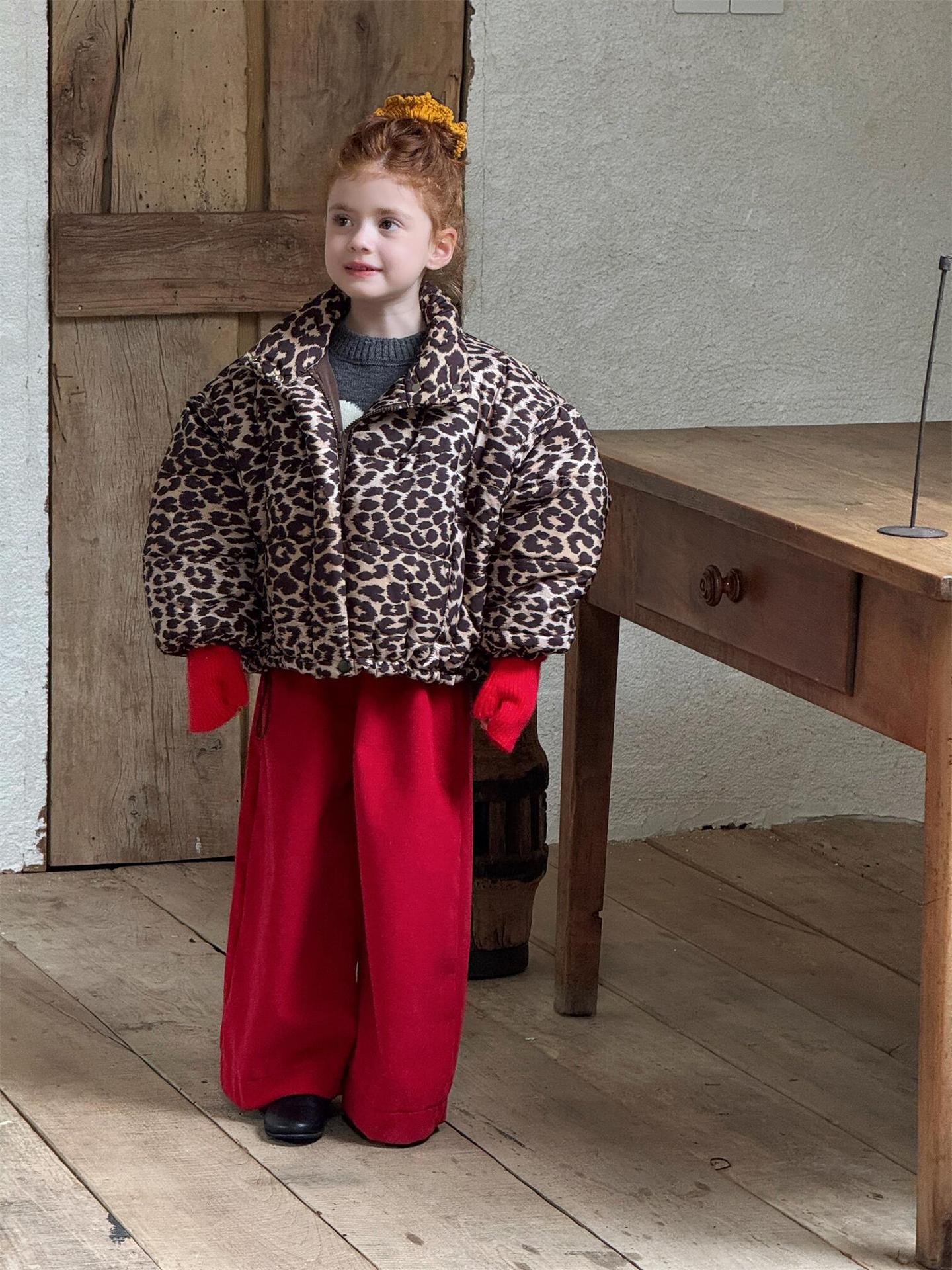 ショートコート・ジャケット・ジャンパー レオパードブルゾン バッファージャケット ショート丈コート【mh0011739】