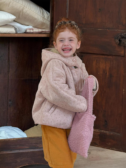 ショートコート・ジャケット・ジャンパー フーディジャケット フラワープリント 裏ボアフリース アウター【mh0011770】