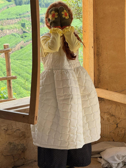 ノースリーブワンピース ノースリーブワンピース キルト キルティングドレス【mh0011774】