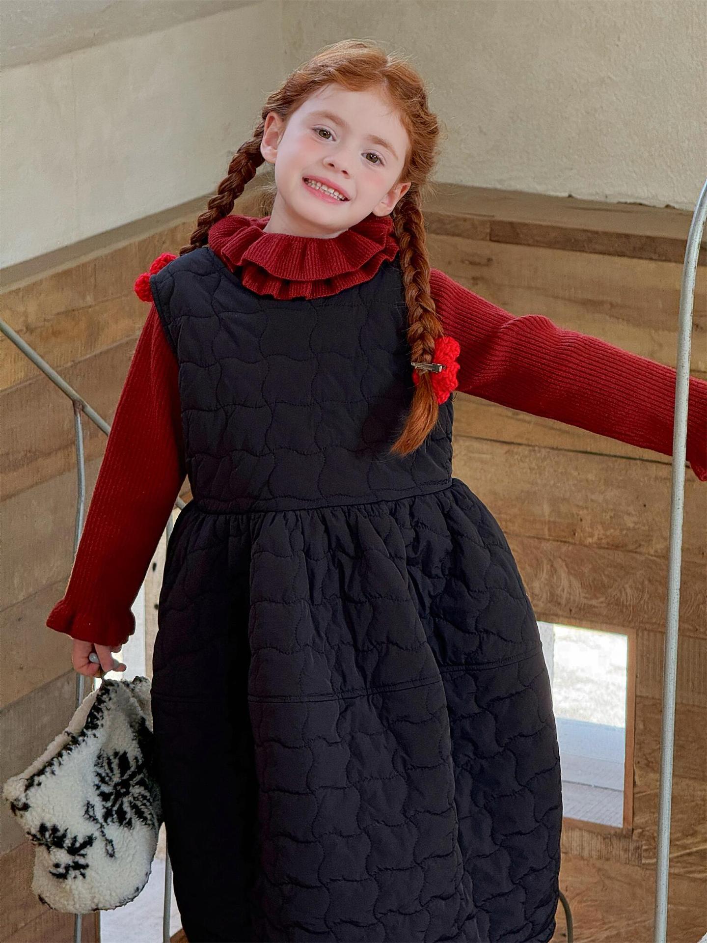 ノースリーブワンピース ノースリーブワンピース キルト キルティングドレス【mh0011774】