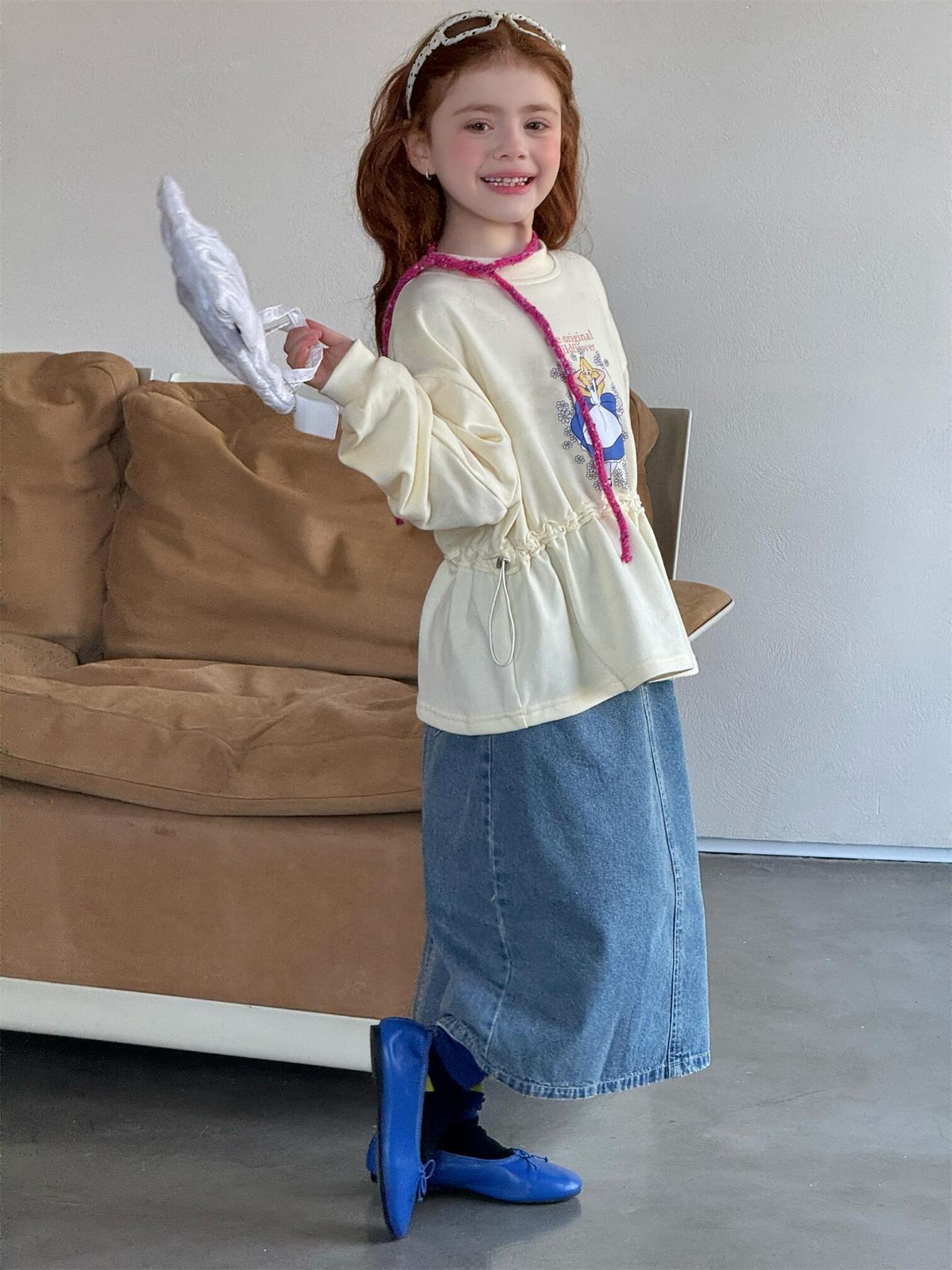 スカート Retro Casual Denim Skirt レトロ デニムスカート【mh0012216】