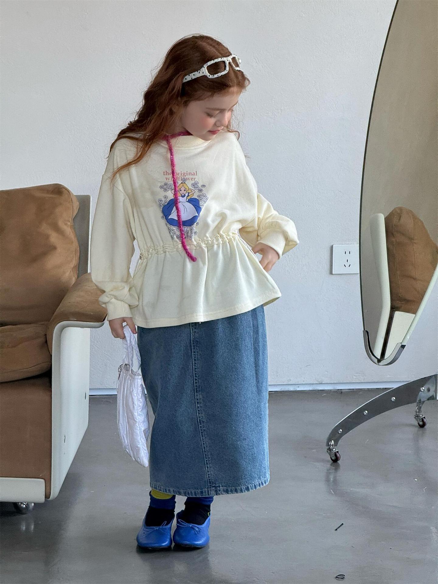 スカート Retro Casual Denim Skirt レトロ デニムスカート【mh0012216】