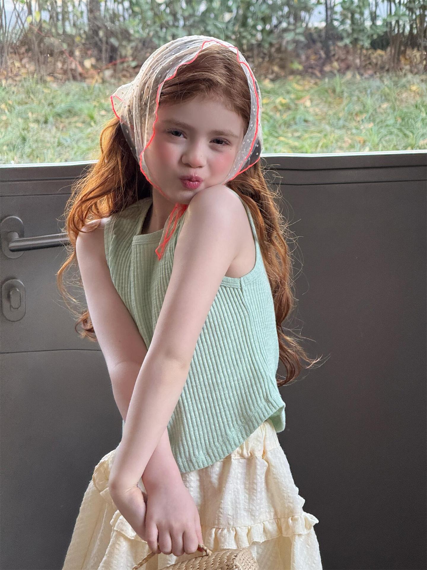 タンクトップ・キャミソール・ノースリーブトップス Simple Solid Sleeveless Base Top シンプル ノースリーブ トップス【mh0012219】