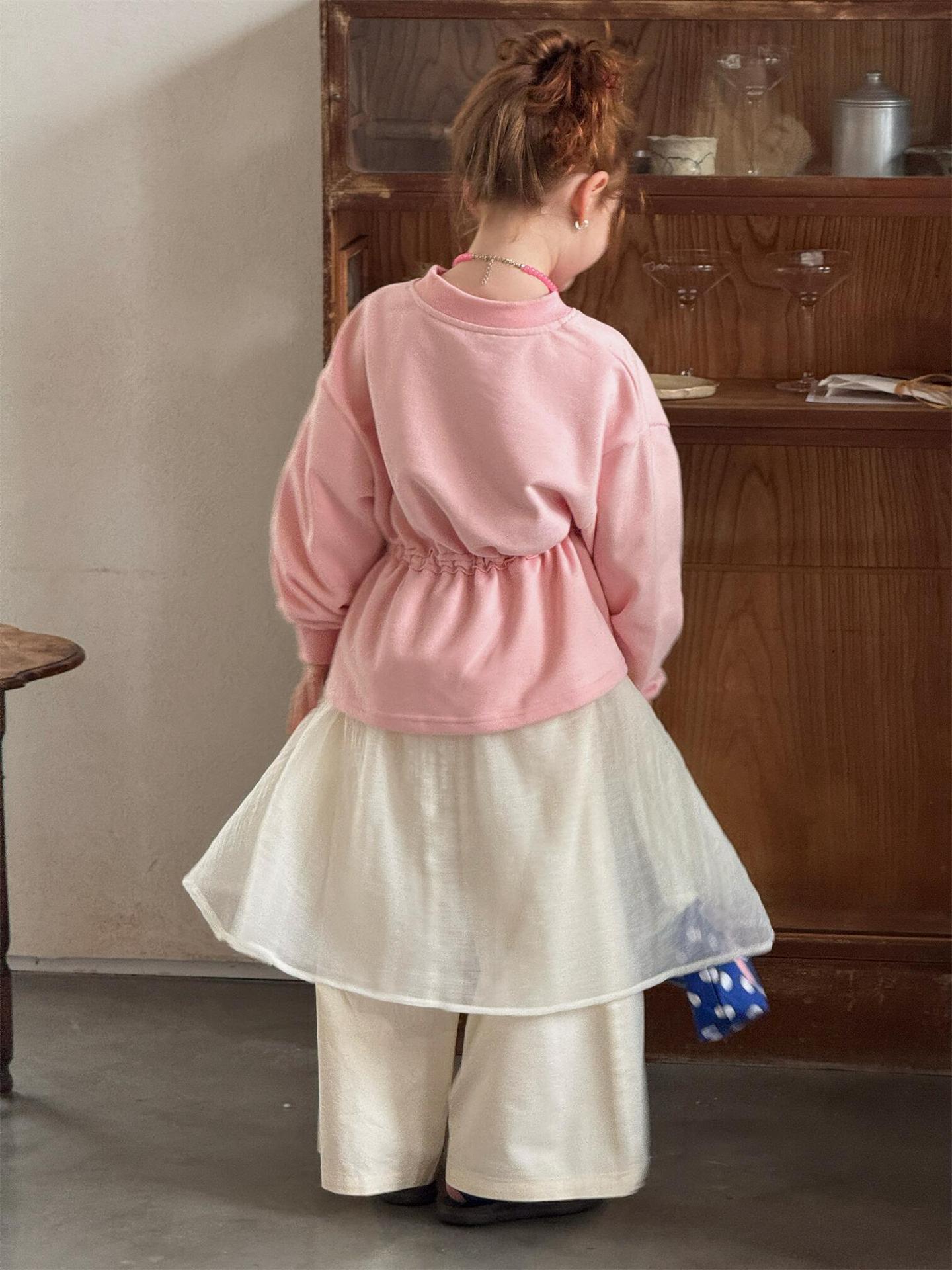 ロングパンツ・スウェットパンツ Solid Cotton Gauze Tulle Pants チュール付き コットン ガーゼパンツ【mh0012209】