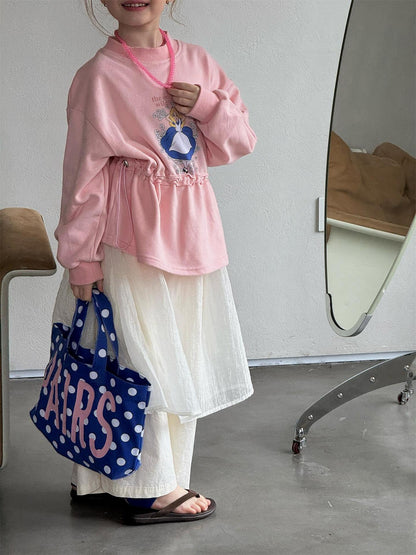 ロングパンツ・スウェットパンツ Solid Cotton Gauze Tulle Pants チュール付き コットン ガーゼパンツ【mh0012209】