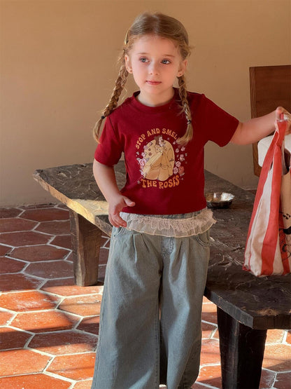 半袖Tシャツ プリンセスプリント半袖Tシャツ【mh0010238】