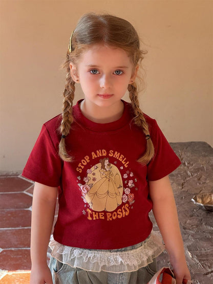 半袖Tシャツ プリンセスプリント半袖Tシャツ【mh0010238】