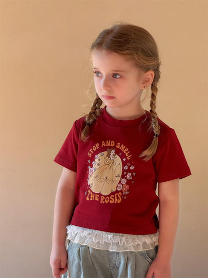 半袖Tシャツ プリンセスプリント半袖Tシャツ【mh0010238】