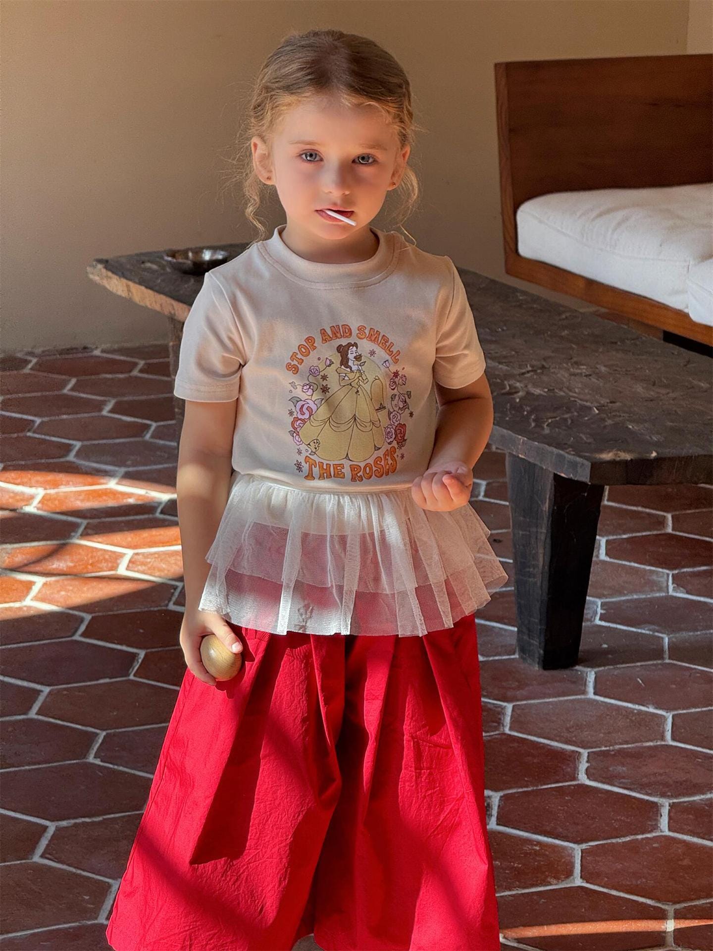 半袖Tシャツ プリンセスプリント半袖Tシャツ【mh0010238】