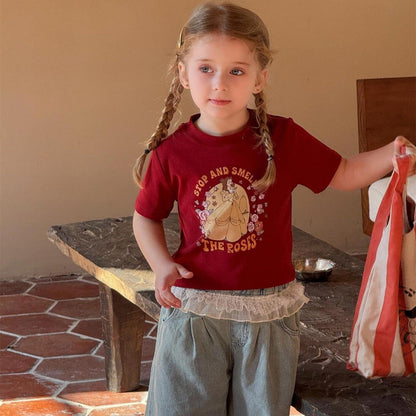 半袖Tシャツ プリンセスプリント半袖Tシャツ【mh0010238】