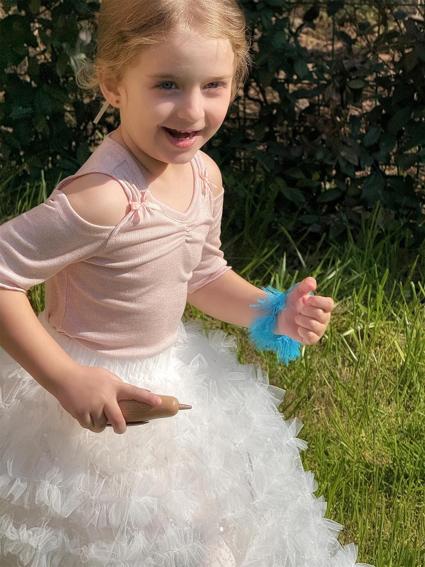 半袖Tシャツ オープンショルダーリボン半袖Tシャツ【mh0010271】