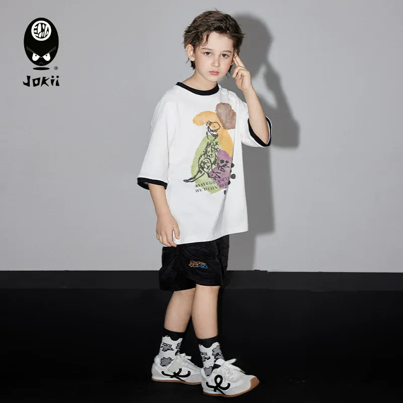 半袖セットアップ Dinosaur Fossil Set T-shirts and shorts【mh0009521】