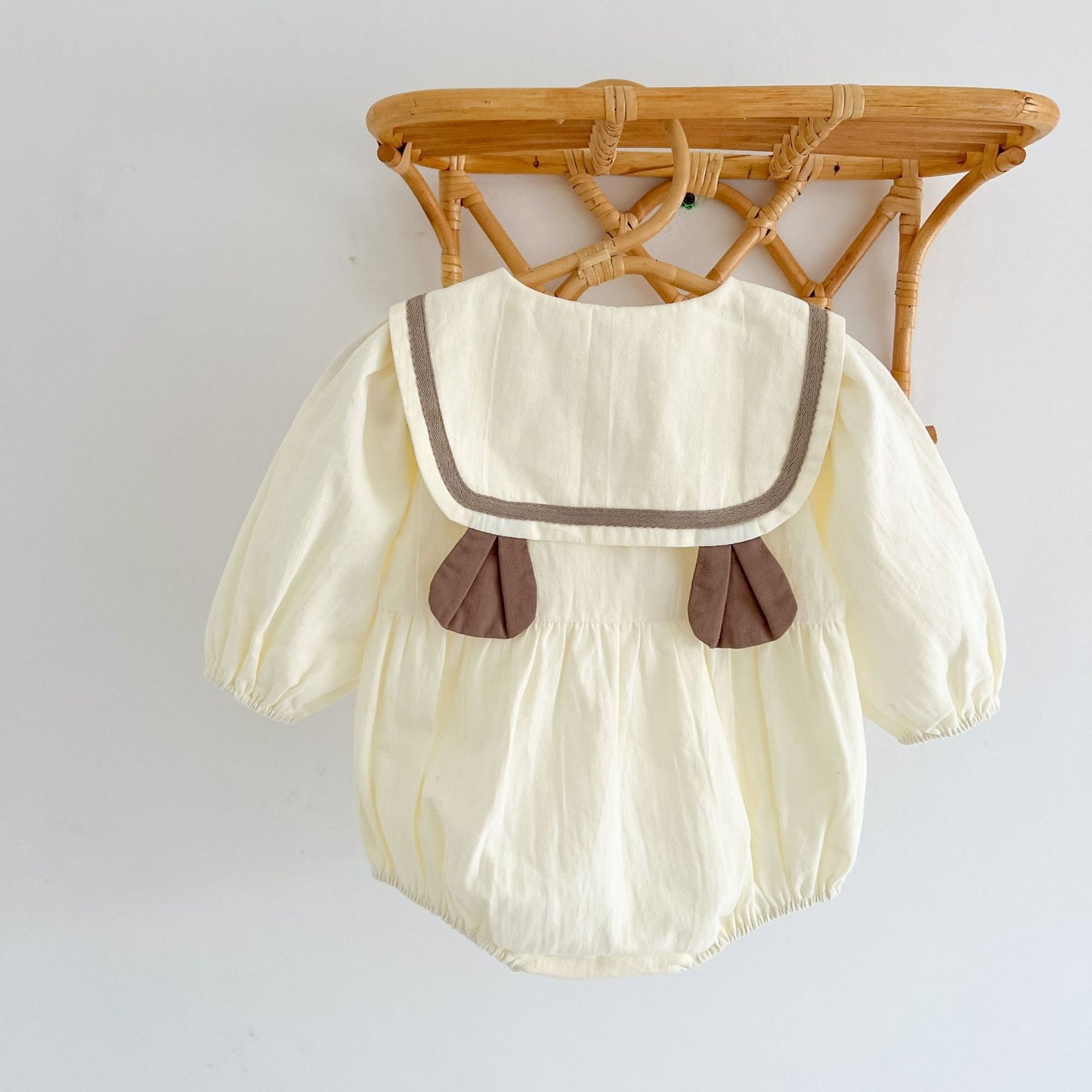 長袖ロンパース Bear Ear Long Sleeve Jumpsuit くま耳 長袖 ロンパース【mh0011992】