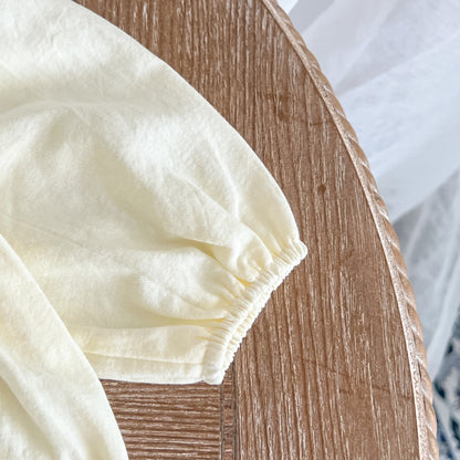 長袖ロンパース Bear Ear Long Sleeve Jumpsuit くま耳 長袖 ロンパース【mh0011992】