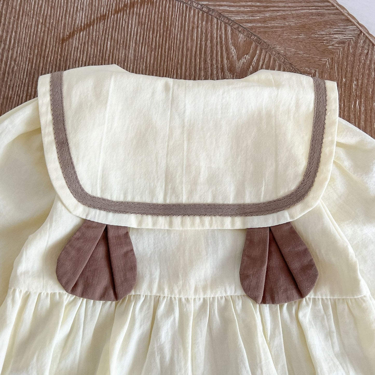 長袖ロンパース Bear Ear Long Sleeve Jumpsuit くま耳 長袖 ロンパース【mh0011992】