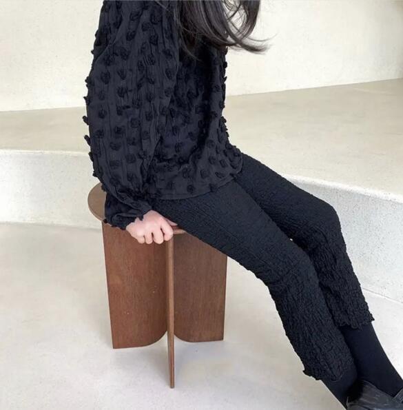 Kids Pleated Knit Pants キッズ プリーツニットパンツ【mh0004903】 DBKids ロングパンツ・スウェットパンツ