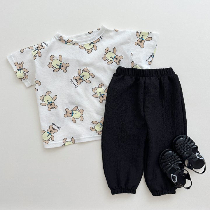 Kids Summer Long Pants キッズ サマー ロングパンツ【mh0005578】 Black / 12M  80CM angou ロングパンツ・スウェットパンツ