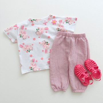 Kids Summer Long Pants キッズ サマー ロングパンツ【mh0005578】 Pink / 12M  80CM angou ロングパンツ・スウェットパンツ