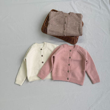 Knitted Button Cardigan ニットカーディガン【mh0000313】 yi nian ni カーディガン・パーカー