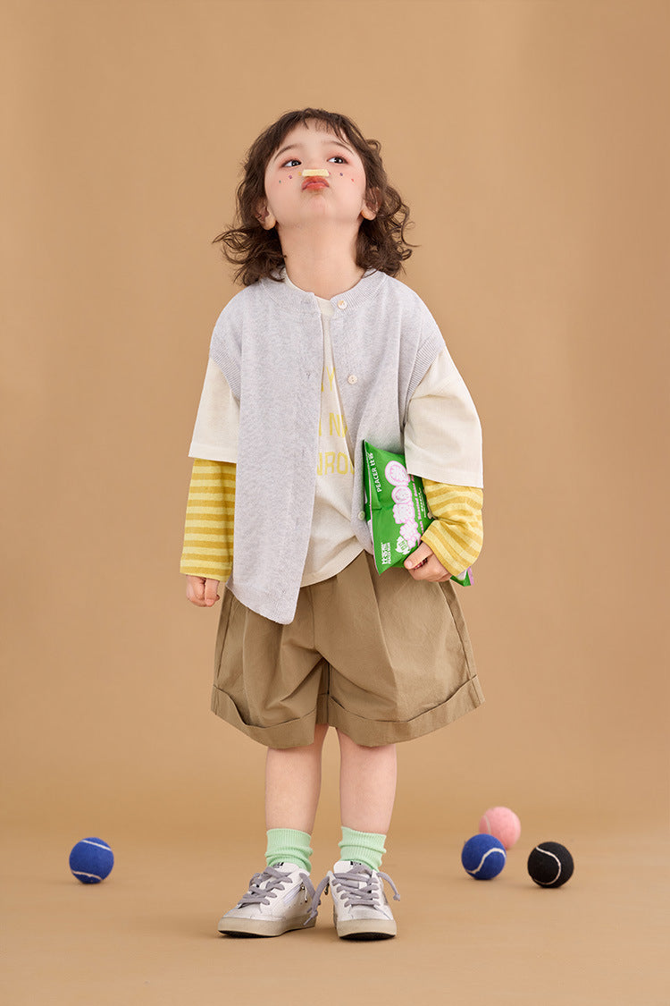 Knitted Single Breasted Vest ニット 前ボタン ベスト【mh0012373】 HEY BOOBII