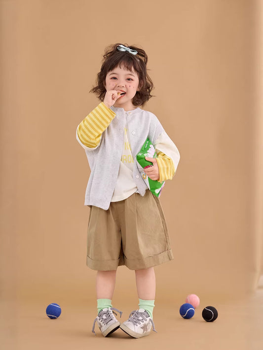 Knitted Single Breasted Vest ニット 前ボタン ベスト【mh0012373】 mamahalo shop