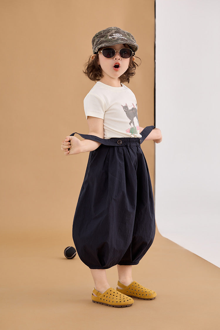 Korean Style Cropped Bloomers サルエル クロップドパンツ【mh0012384】 HEY BOOBII