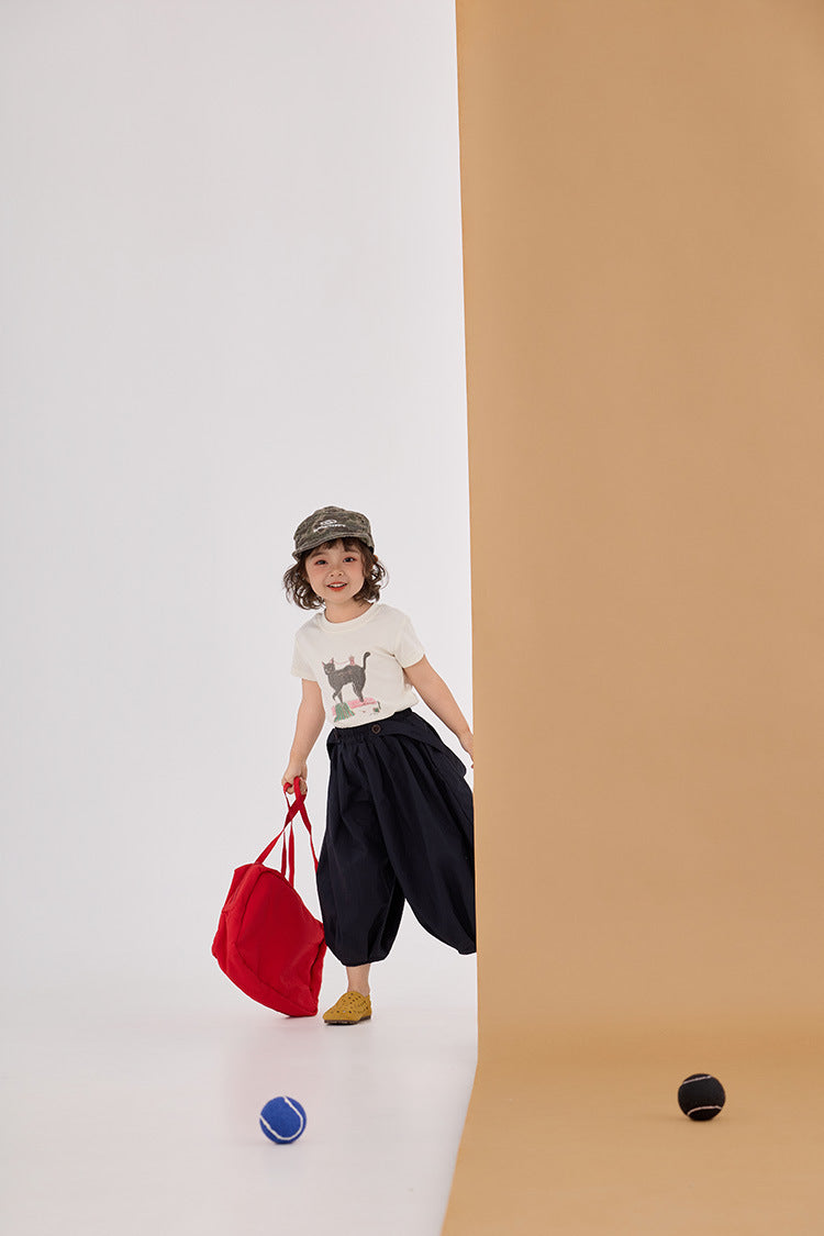 Korean Style Cropped Bloomers サルエル クロップドパンツ【mh0012384】 HEY BOOBII