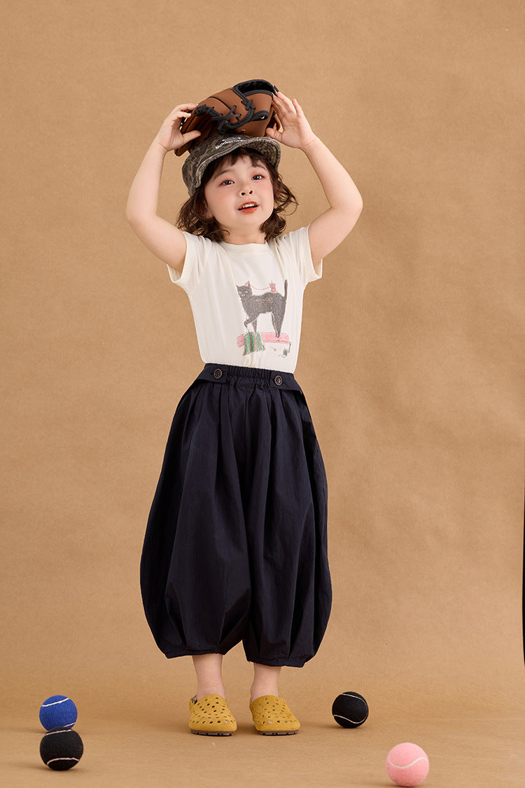 Korean Style Cropped Bloomers サルエル クロップドパンツ【mh0012384】 HEY BOOBII